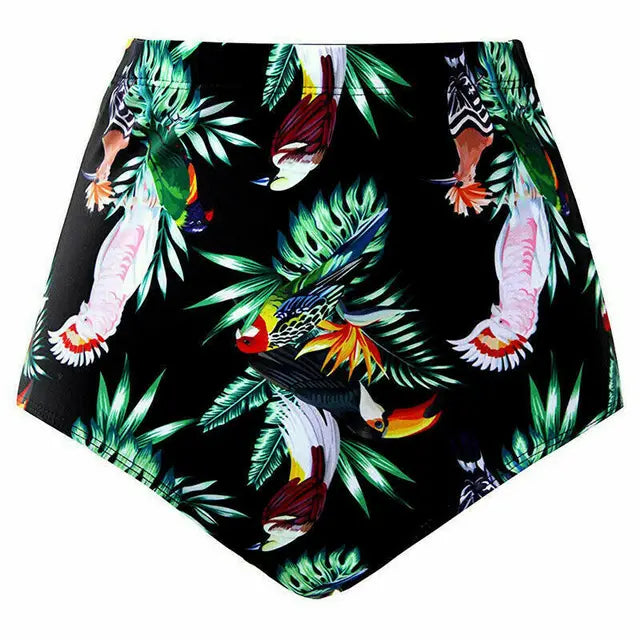 Women's Floral High-Waisted Swimsuit - Summer Essential