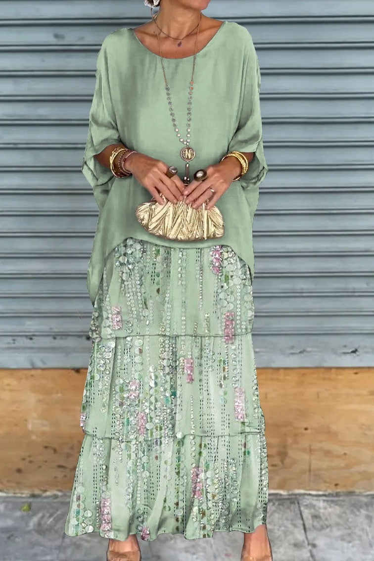 Women's Judith Layered Dress - Light Green for Everyday Wear