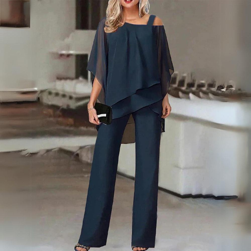Women's Elegant Two-Piece Set - Versatile & Comfortable