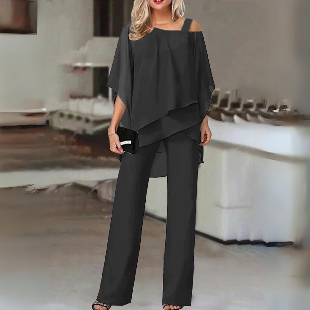 Women's Elegant Two-Piece Set - Versatile & Comfortable