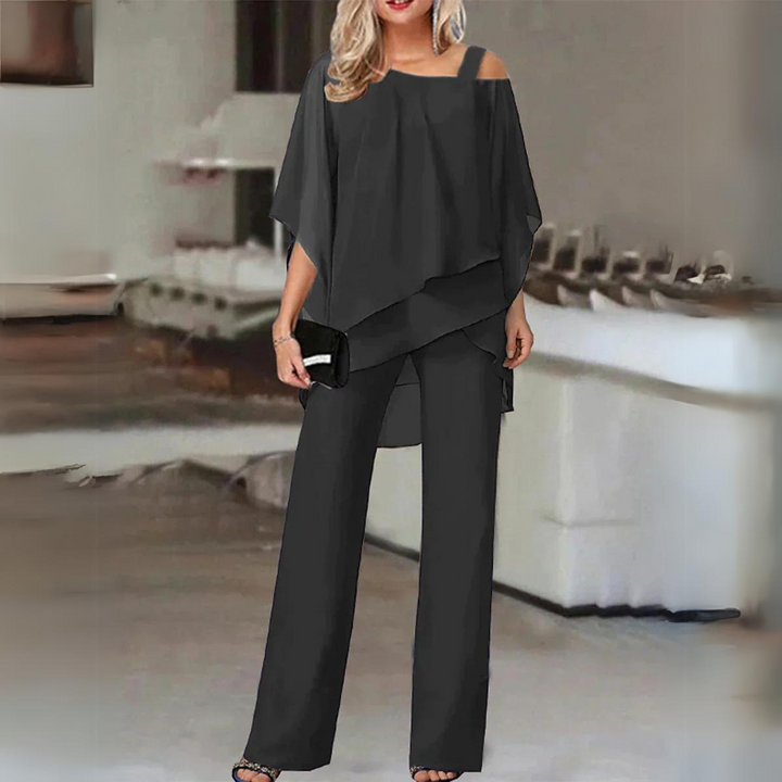 Women's Elegant Two-Piece Set - Versatile & Comfortable