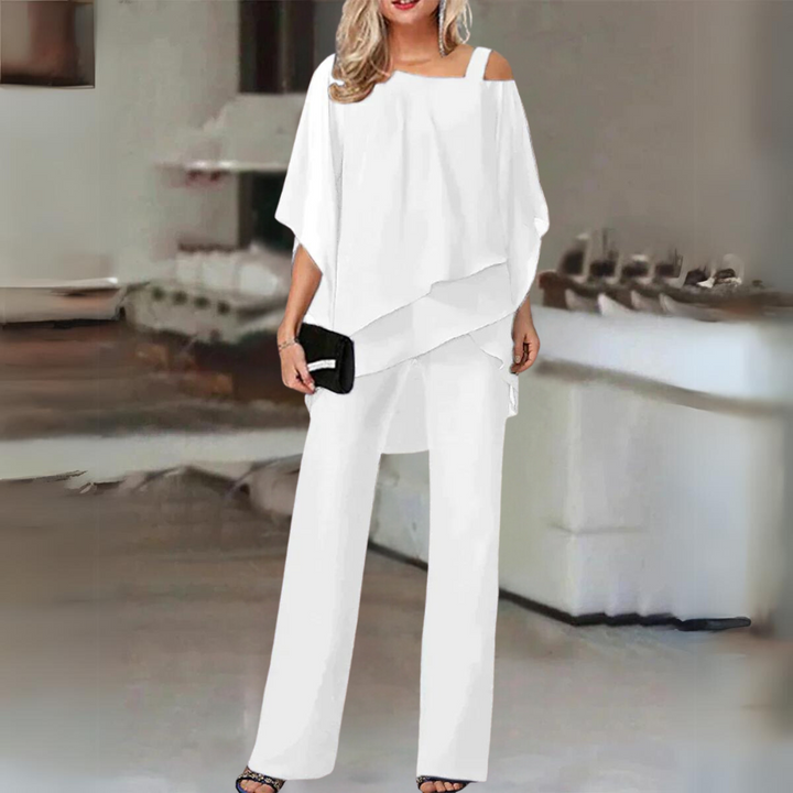 Women's Elegant Two-Piece Set - Versatile & Comfortable
