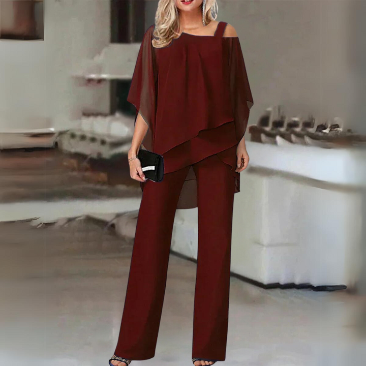 Women's Elegant Two-Piece Set - Versatile & Comfortable
