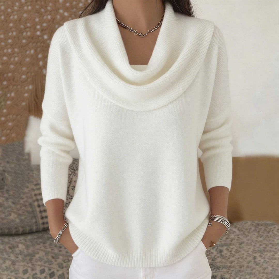 Women's Vionne Sweater with Collar - Effortless Elegance