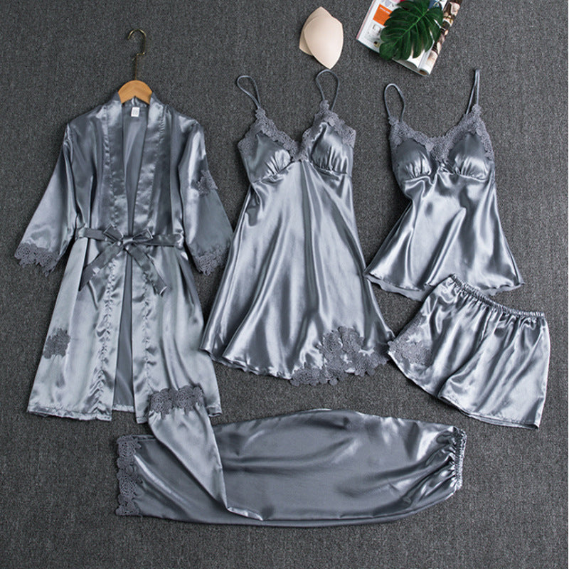 Women's Evania Luxurious Pajama Set - Silky Soft Sleepwear