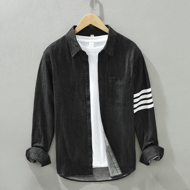 Men's Denim Shirt – Lightweight Cotton Western Shirt