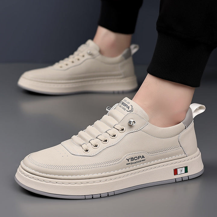 Men's Leather Trainers – Cushioned Everyday Sneakers