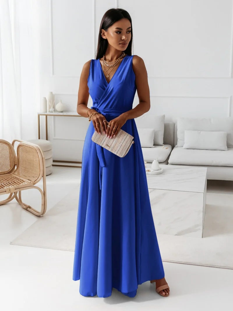 Women's Hailey Elegant Wrap Maxi Dress - Wedding Guest Ready