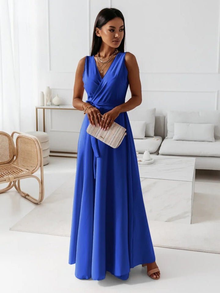 Women's Hailey Elegant Wrap Maxi Dress - Wedding Guest Ready