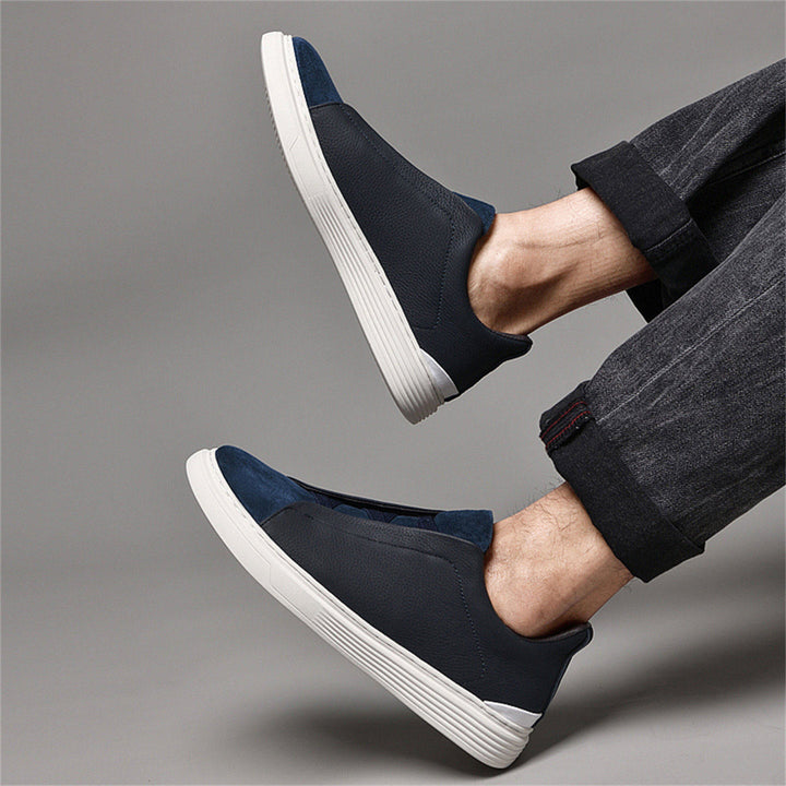 Men's Adriano Leather & Suede Sneakers – Slip-On Trainers