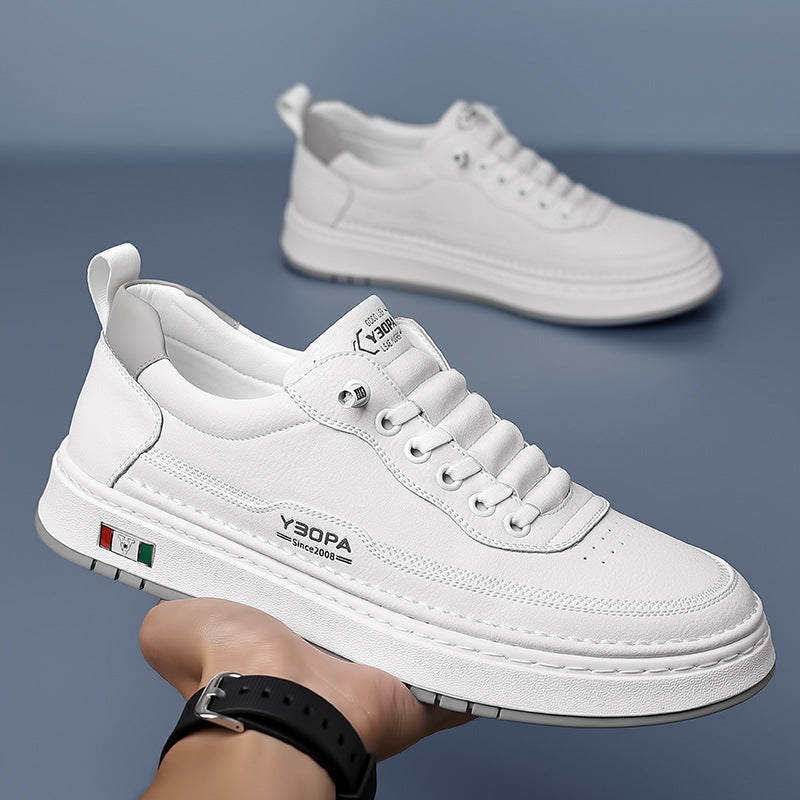 Men's Leather Trainers – Cushioned Everyday Sneakers