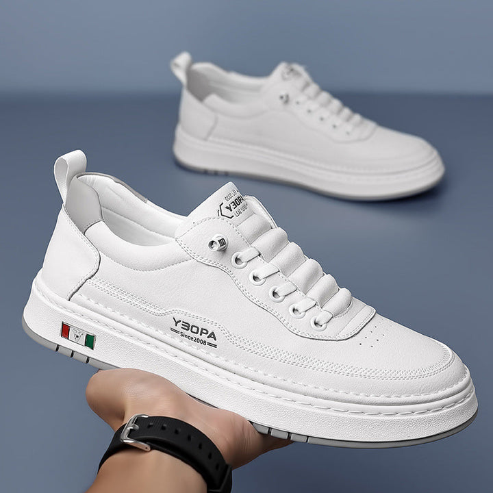 Men's Leather Trainers – Cushioned Everyday Sneakers