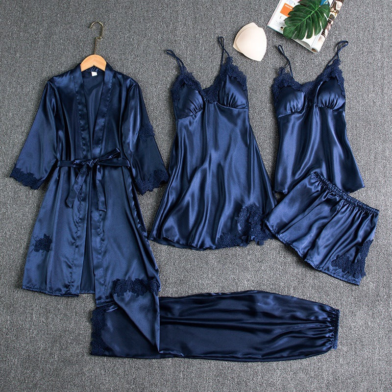 Women's Evania Luxurious Pajama Set - Silky Soft Sleepwear
