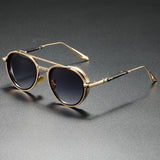 Men's Round Metal Sunglasses – Double Bridge Retro Frames