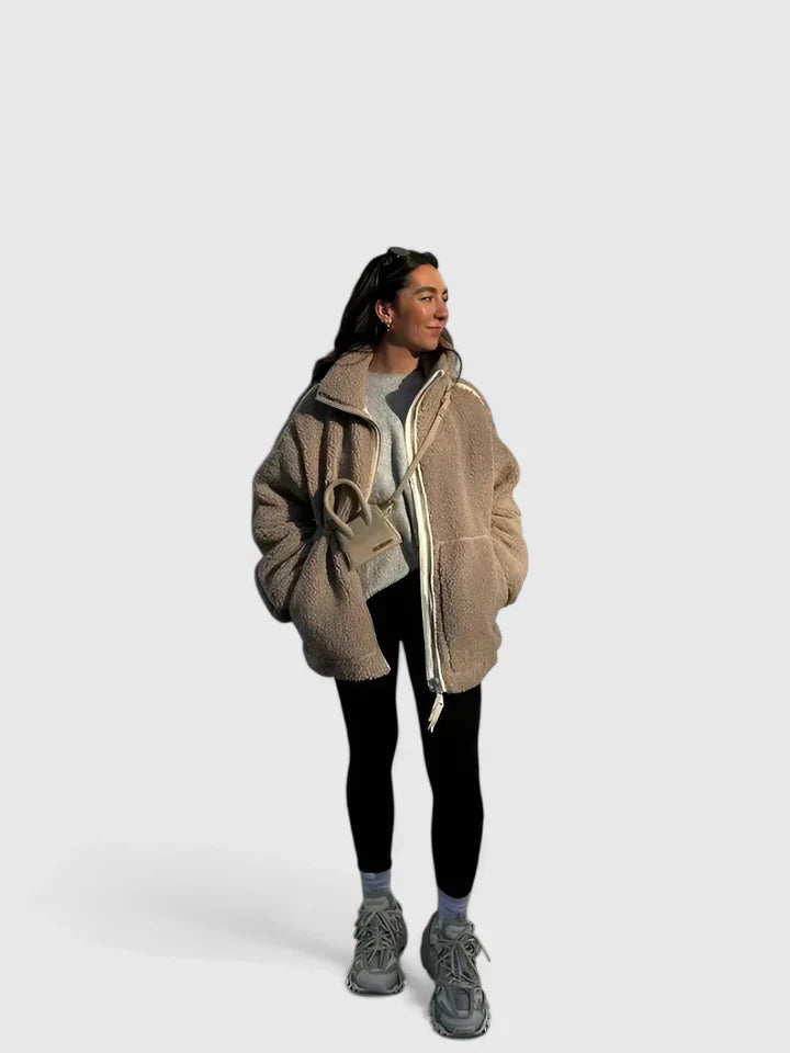 Women's Brooke Cozy Sherpa Zip Jacket - Everyday Warm Comfort