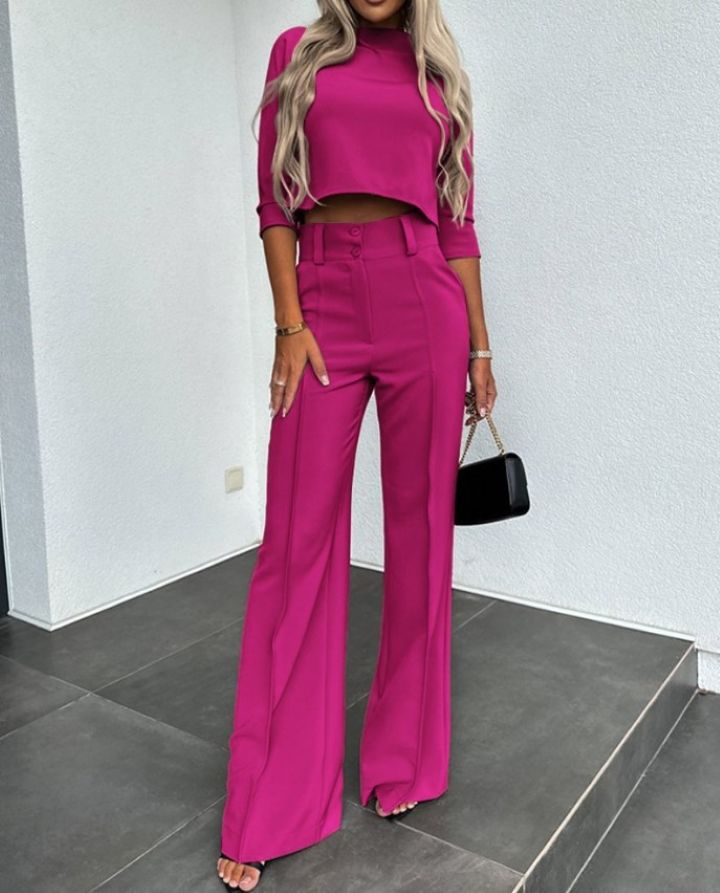 Women's Modern Elegance Two-Piece Set - Polished & Versatile