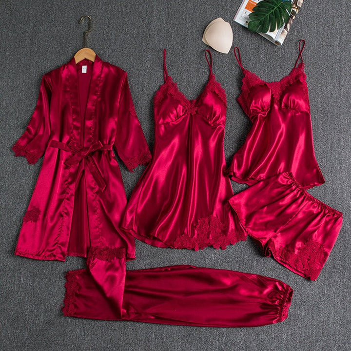 Women's Evania Luxurious Pajama Set - Silky Soft Sleepwear