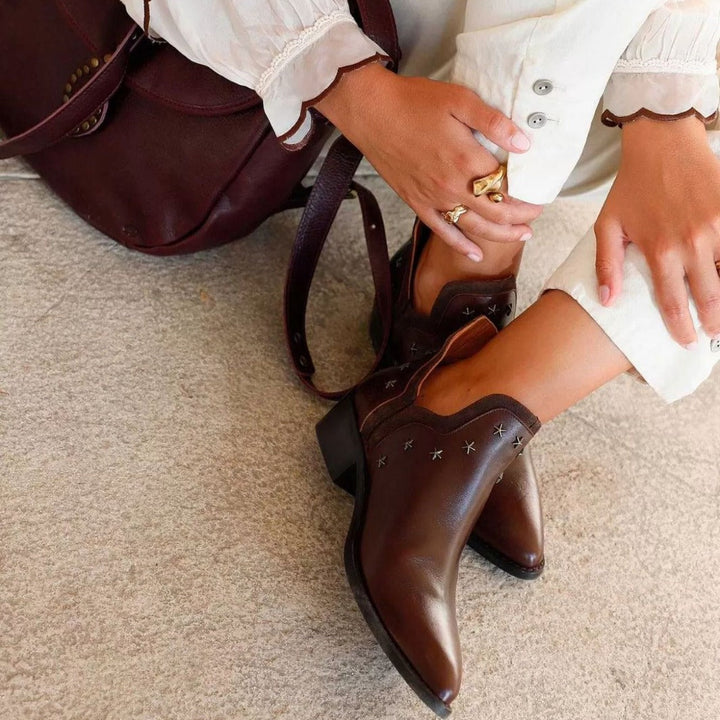 Women's Western Boots with Studs - Bold Everyday Style