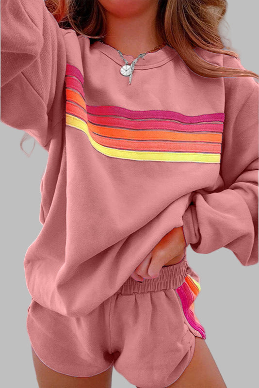 Women's Striped Relax Sleepwear Set - Cozy Lounge Essential