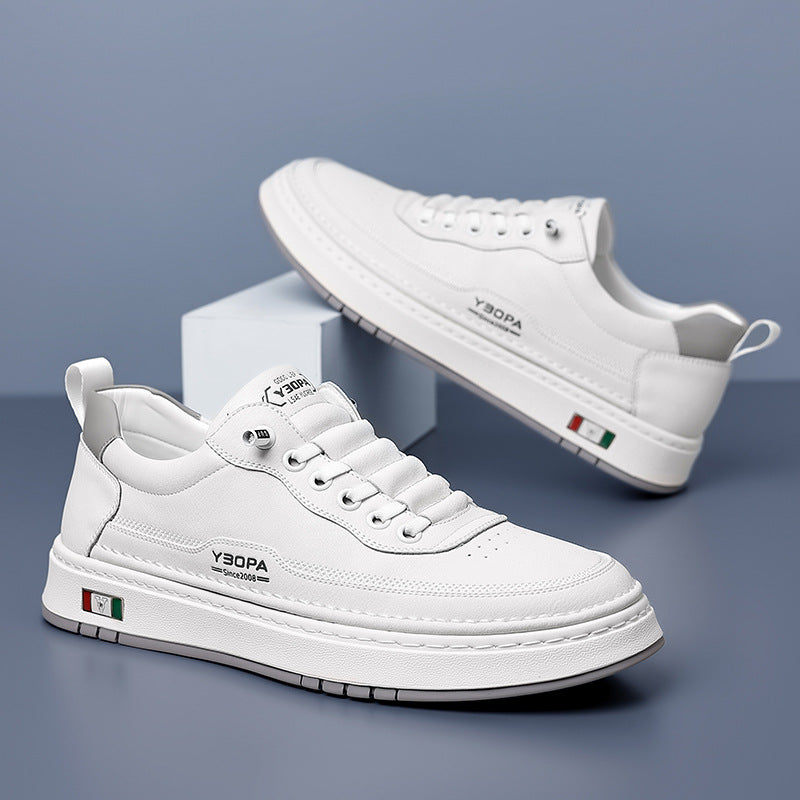 Men's Leather Trainers – Cushioned Everyday Sneakers