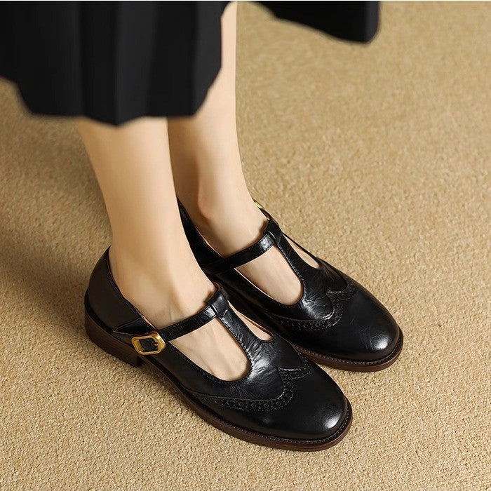 Women's Harper Vintage T-Strap Mary Jane Flats - Timeless Comfort