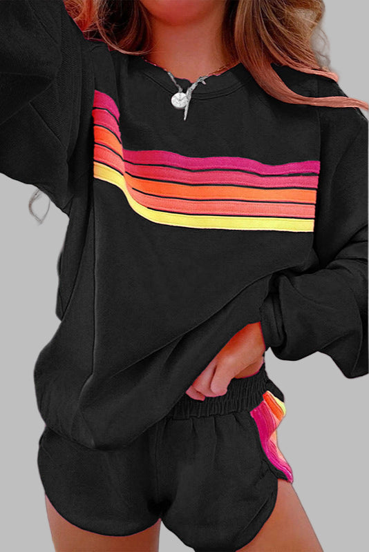 Women's Striped Relax Sleepwear Set - Cozy Lounge Essential