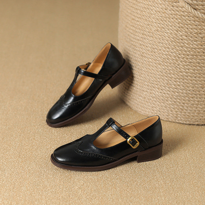 Women's Harper Vintage T-Strap Mary Jane Flats - Timeless Comfort