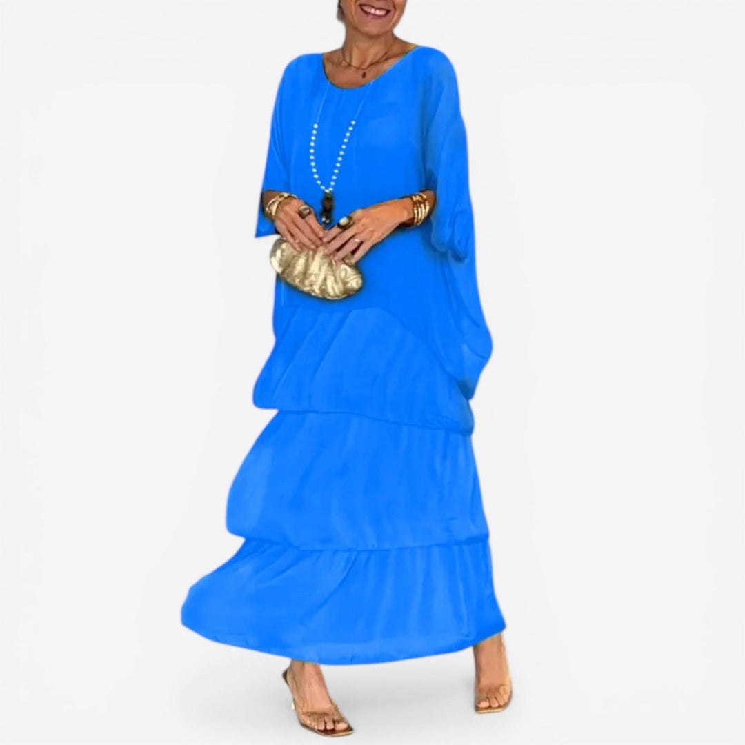 Women's Floating Long Dress - Effortlessly Elegant for Any Occasion