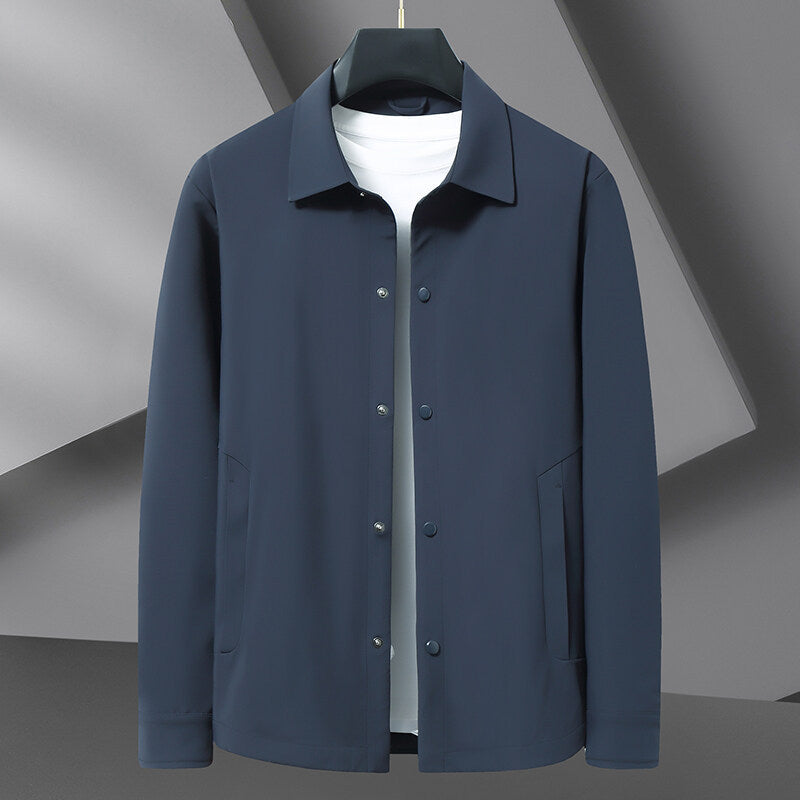 Men's Water-Repellent Snap Jacket – Lightweight Everyday Layer