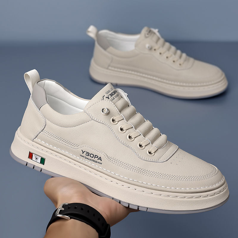 Men's Leather Trainers – Cushioned Everyday Sneakers