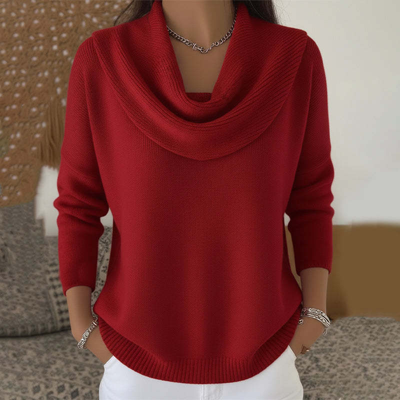 Women's Vionne Sweater with Collar - Effortless Elegance