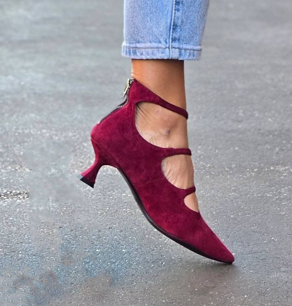 Burgundy Heels