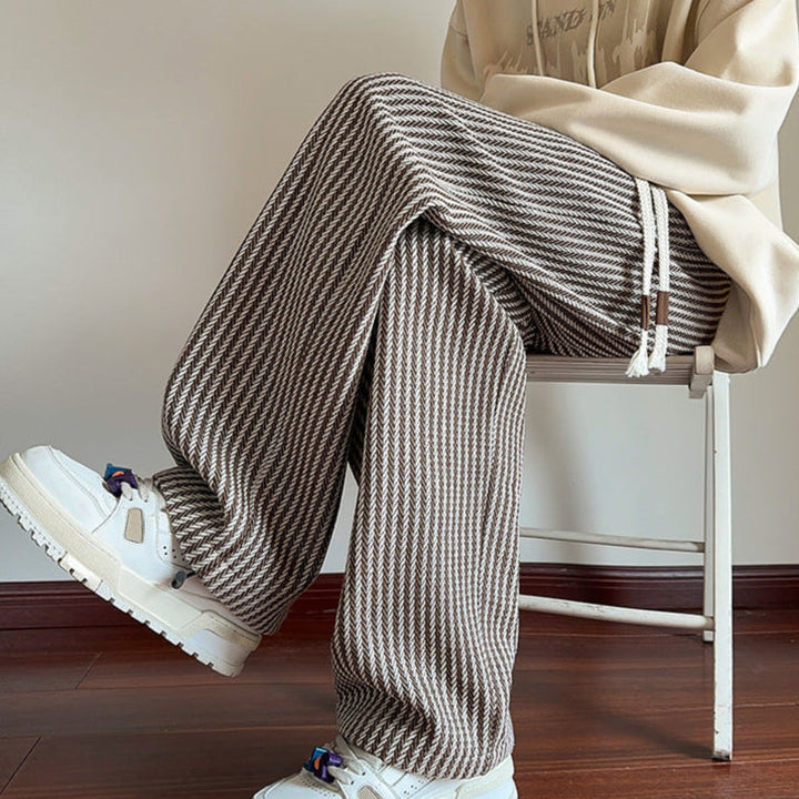 Women's Herringbone Relaxed Sweatpants - Everyday Comfort