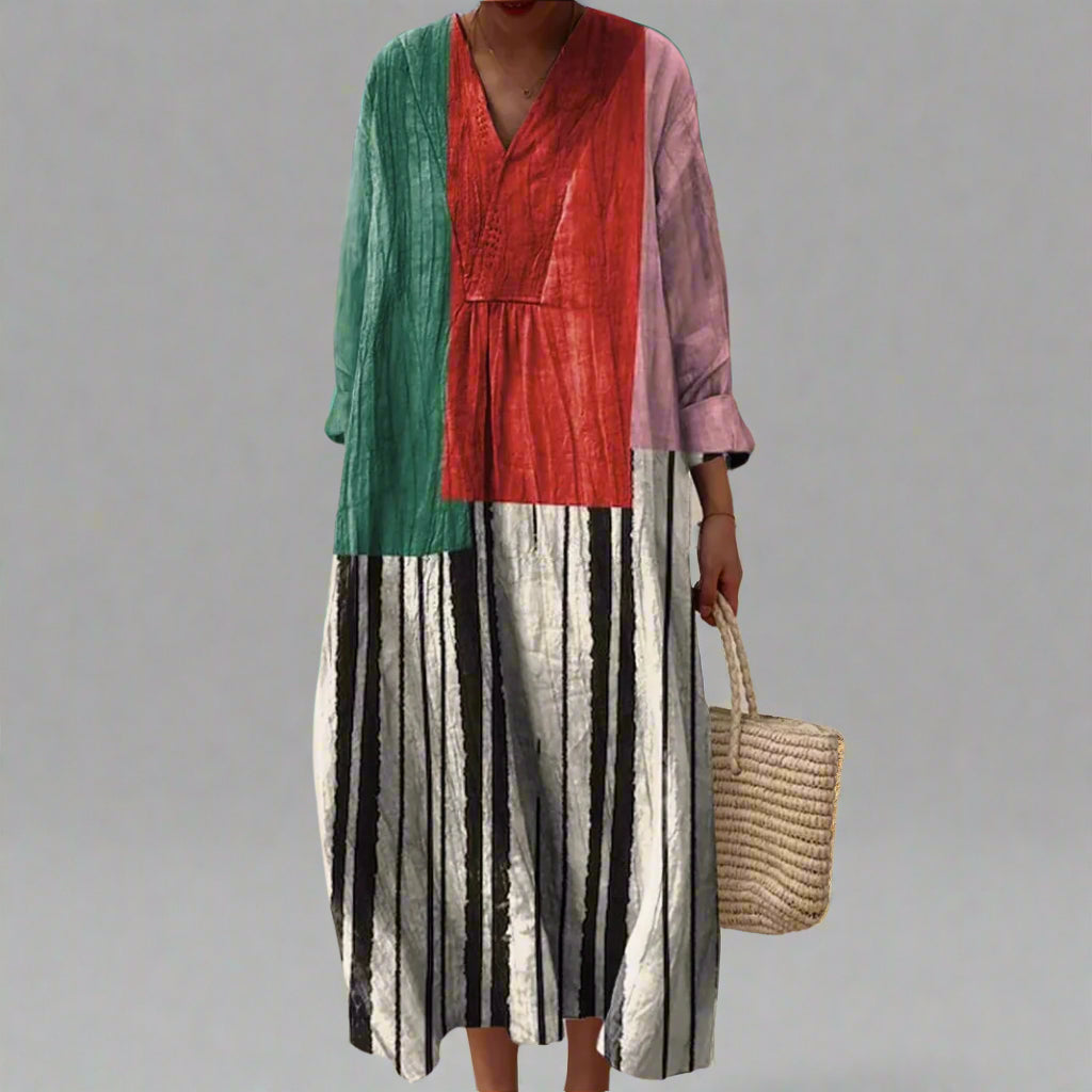 Women's Geometric Print Dress - Effortless Summer Style