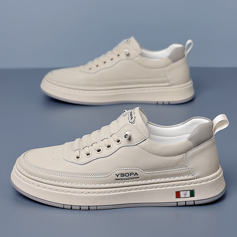 Men's Leather Trainers – Cushioned Everyday Sneakers