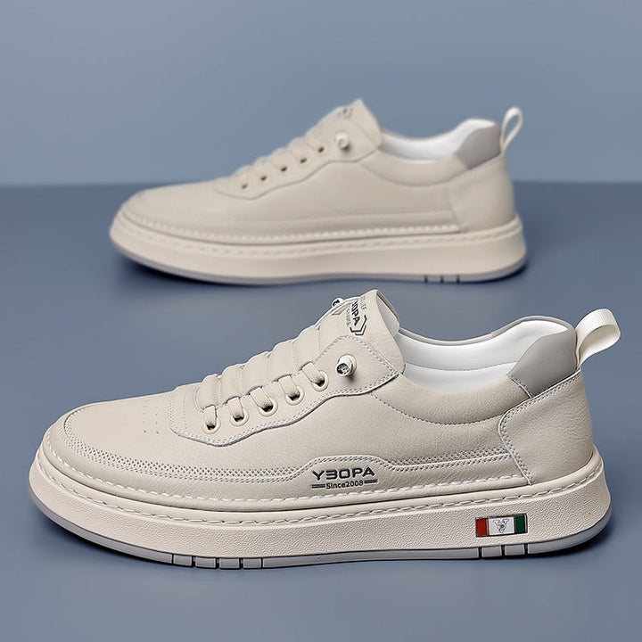 Men's Leather Trainers – Cushioned Everyday Sneakers