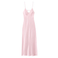 Scarf-neck halter bodycon maxi dress