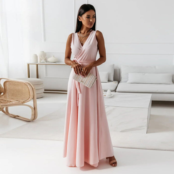 Women's Hailey Elegant Wrap Maxi Dress - Wedding Guest Ready