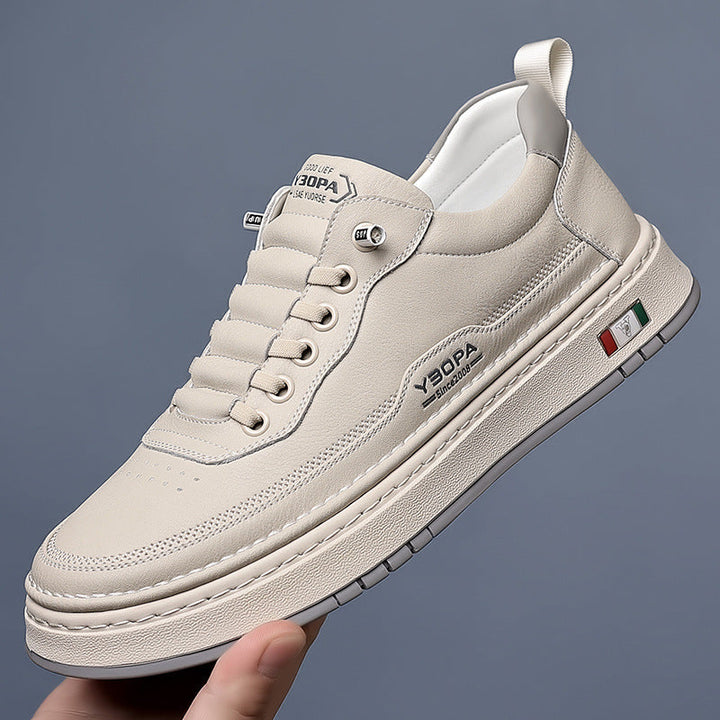 Men's Leather Trainers – Cushioned Everyday Sneakers