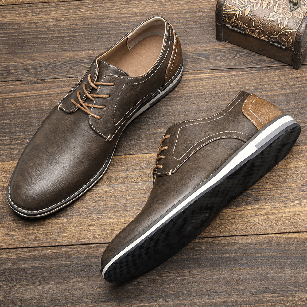 Men's Leather Derby Shoes – Smart Casual Everyday Footwear