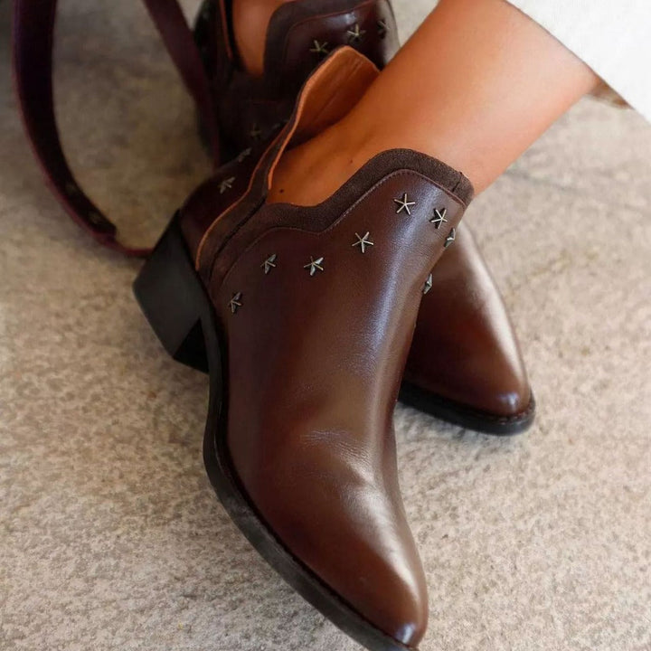 Women's Western Boots with Studs - Bold Everyday Style