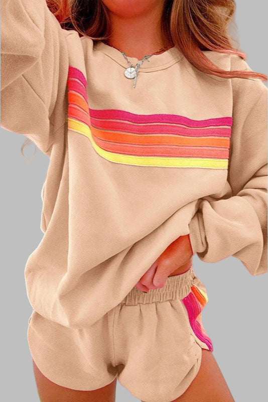 Women's Striped Relax Sleepwear Set - Cozy Lounge Essential