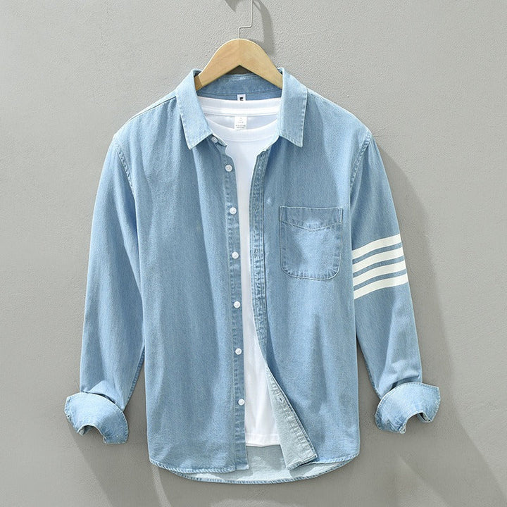Men's Denim Shirt – Lightweight Cotton Western Shirt