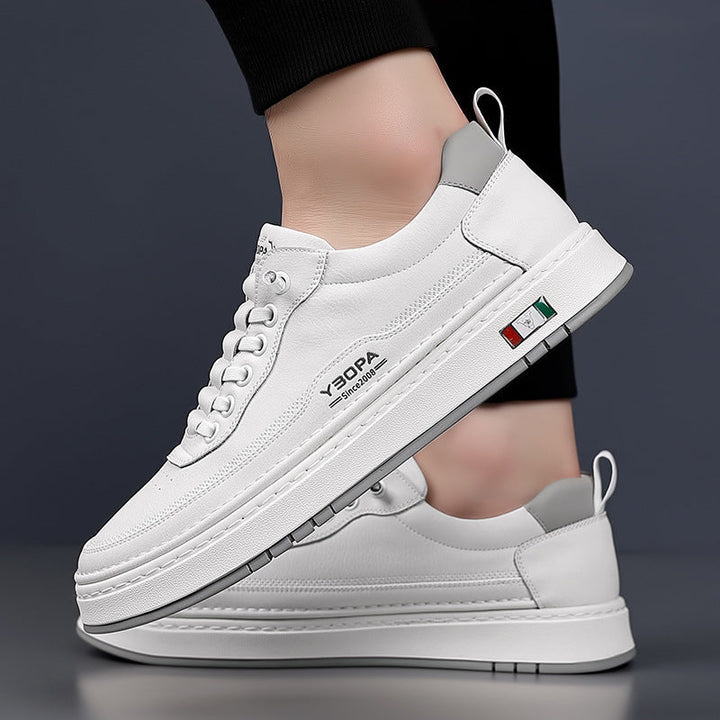 Men's Leather Trainers – Cushioned Everyday Sneakers