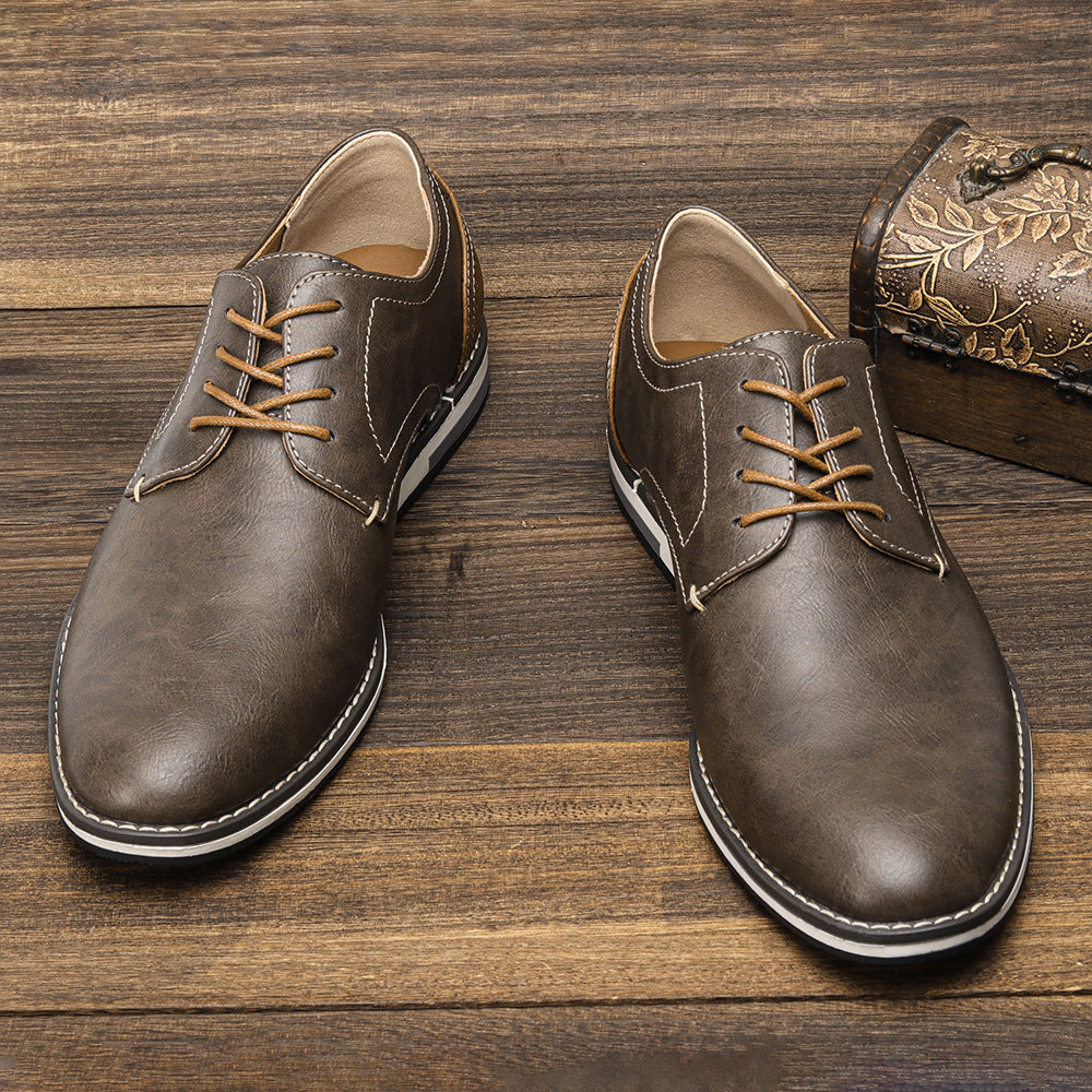 Men's Leather Derby Shoes – Smart Casual Everyday Footwear