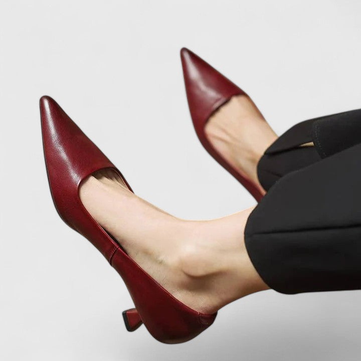 Women's Elegant Low-Heel Pumps - Day to Night Comfort