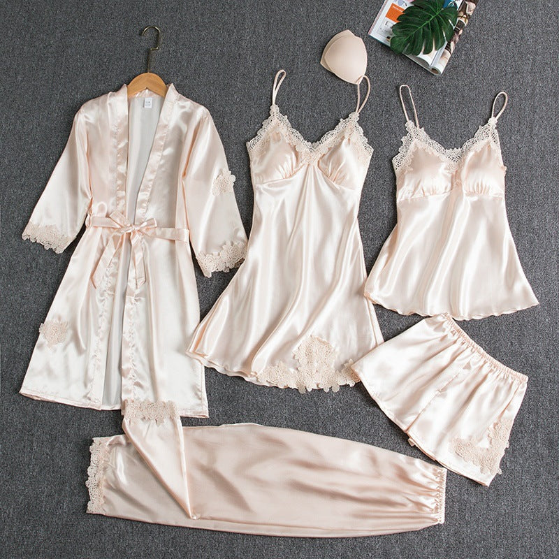 Women's Evania Luxurious Pajama Set - Silky Soft Sleepwear