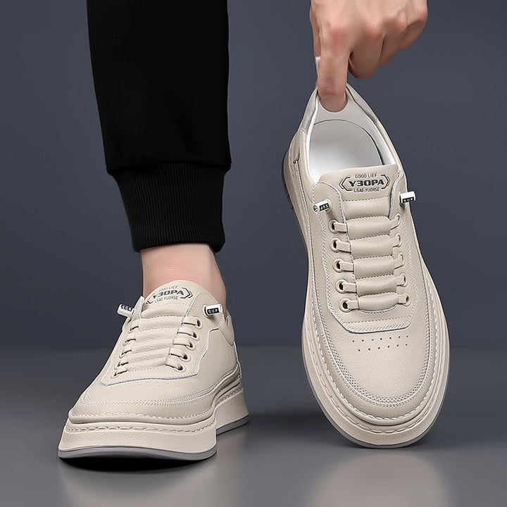 Men's Leather Trainers – Cushioned Everyday Sneakers