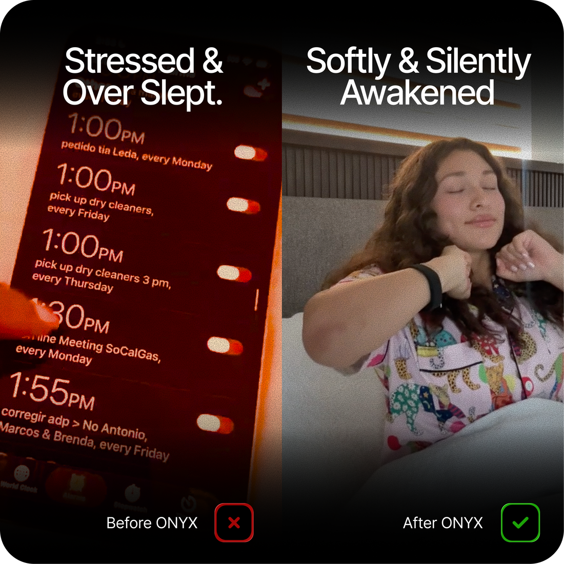 WakeCalm — Silent Vibrating Alarm Wristband for Undisturbed Sleep