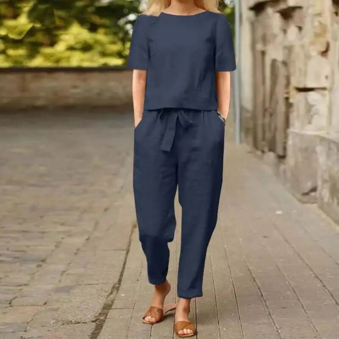 Women's Luxe Two-Piece Summer Set - Breathable & Effortless